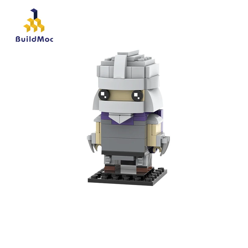 

BuildMoc Mini Blocks Figure Cartoon MOC Brickheadz - Shredder Building Blocks Bricks Assembly Toys Gift
