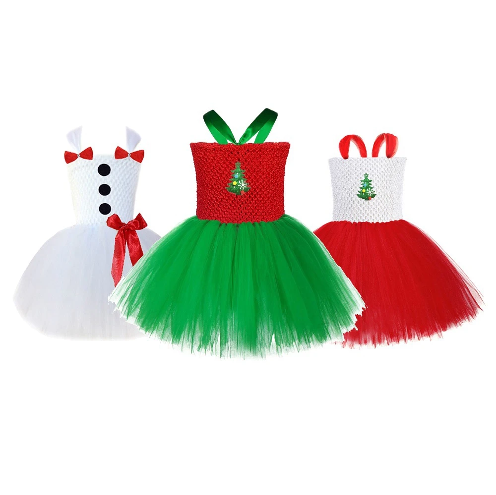 Ropa de Navidad para niña bebé, vestido de para árbol de Navidad, tutú vestido de carnaval para vacaciones de 2 a 10 años|Disfraces para AliExpress