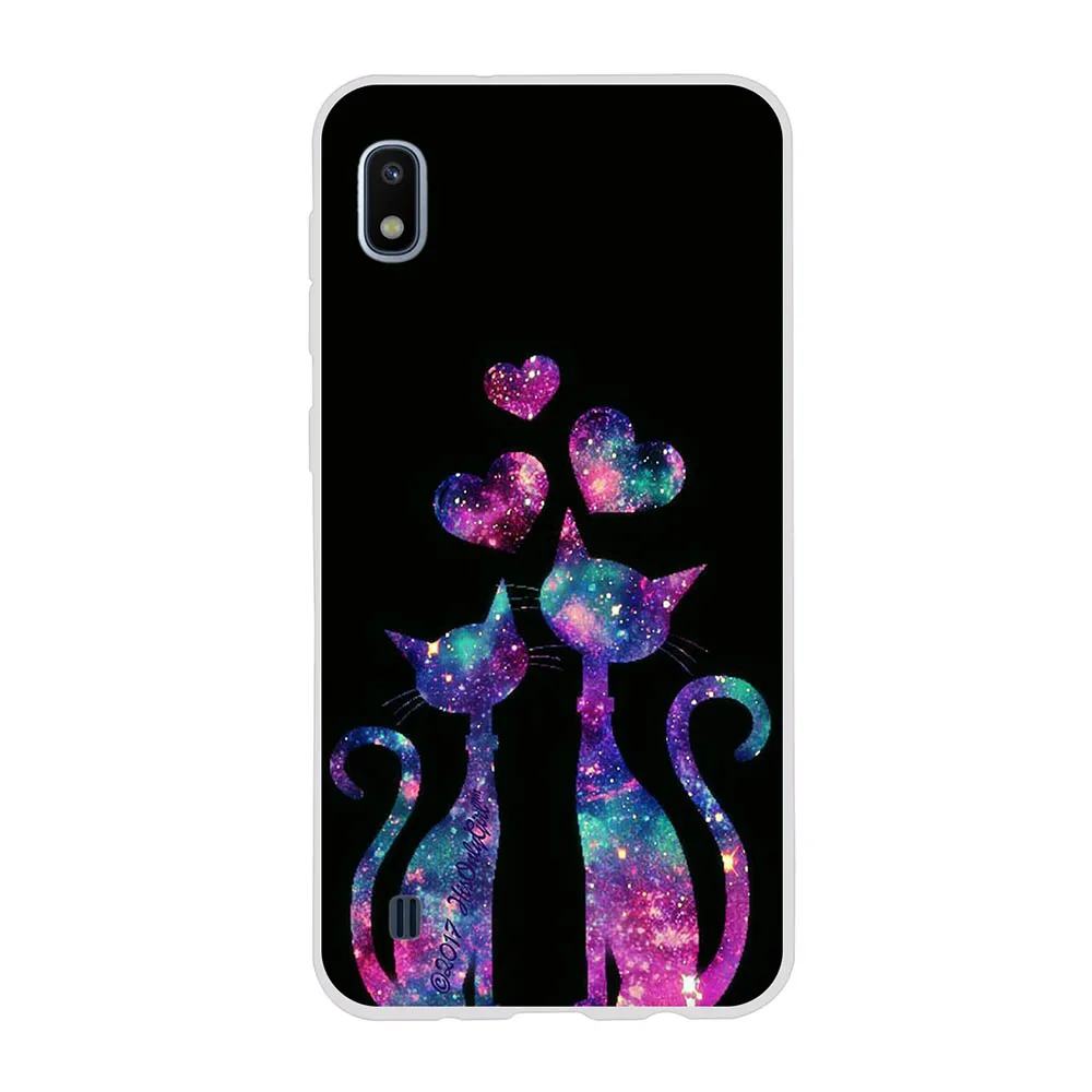 33 Чехол с милым рисунком кота для samsung Galaxy A10 A20 A30 A40 A50 A70, мягкий силиконовый чехол из ТПУ, чехлы на заднюю панель для телефона, чехлы - Цвет: 33