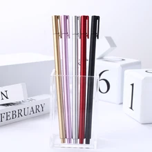 12 шт. Корейская металлическая чернильная гелиевая Ручка Kawaii, милые канцелярские принадлежности товар школьный магазин материал офисный аксессуар стационарный Bts