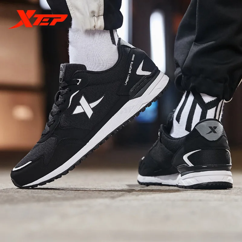 Xtep Men's New Fashion Casual Shoes Breathable Anti-slip Sports Shoes Leisure Vintage For Men's Shoes Winter 881419329663