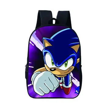

New Arrival Cartoon Sonic Printing Boys Girls School Backpack School Bag Children Mochilas Escolares Bolsa Freeship
