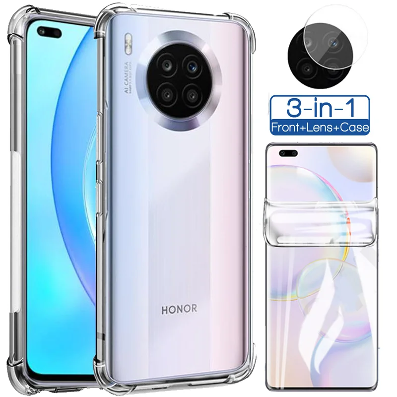 Противоударные чехлы для Huawei Honor 50 10X Lite чехол + стекло 9 X 10 X-Lite защитный Pro SE хуавей