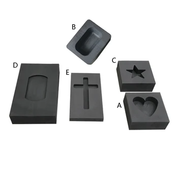 

Gold Silver Ingot Mold Cross Graphite Crucible Mold Melting Gold Silver Nonferrous Metal Casting Refining Scrap Jewelry
