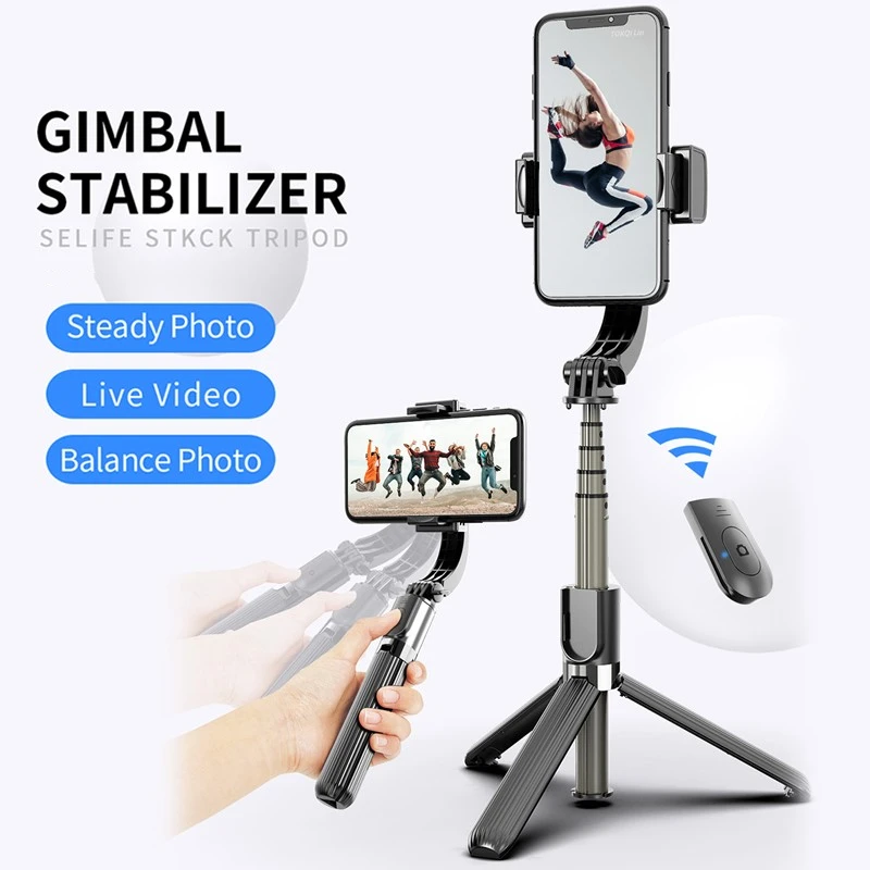 

L08 Anti-Shake Selfie Stick Bluetooth Remote Control Tripod 360Â° Rotate Smart Phone Selfie Holder Vlog Live Show For IOS Android