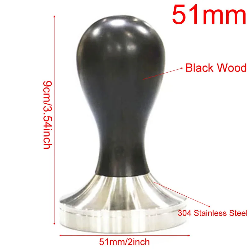 51mm 304 Stainless Steel 3 Angle Coffee Tamper and Flat Coffee Tampers With Double Coffee Mat