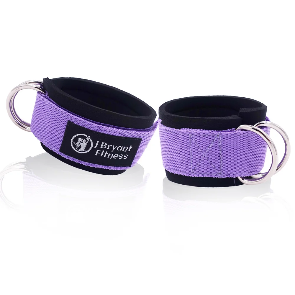Fitness ankle straps ankle straps ankle wrist cuffs Ankle Straps For Cable Machines Double D-Ring Adjustable Neoprene Thick Padded Cuffs to Enhance Abs Glutes Legs Strength Workout
