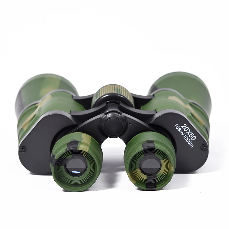 PDDHKK Camouflage Green Black Hunting 20x50 Zoom Telescope High Quality Binoculars 50mm Objective Lens Wide Angle for Camping