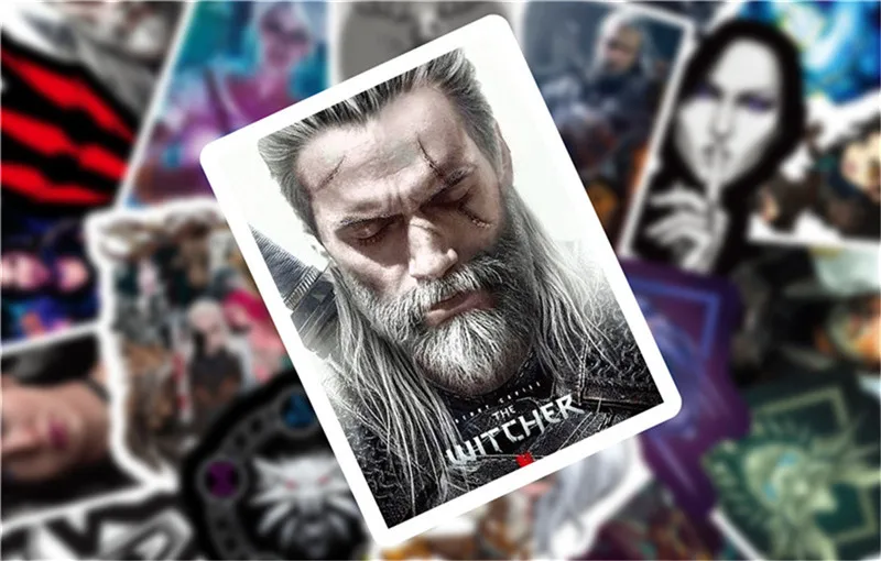 50 шт. наклейки из игры пакет Волчья Голова наклейки для вентилятора Дорожный Чехол велосипедный холодильник игрушечный ноутбук Аниме ПВХ наклейки