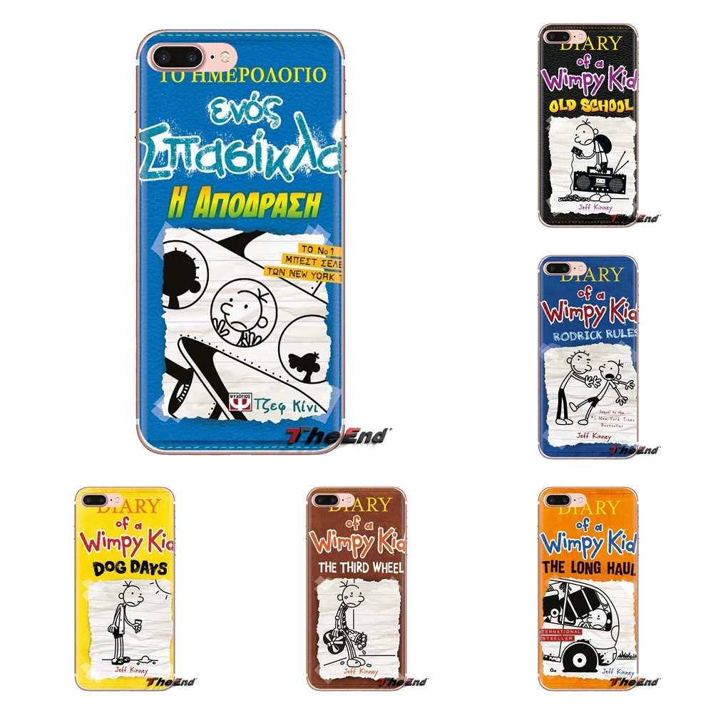 For Samsung Galaxy S2 S3 S4 S5 MINI S6 S7 edge S8 S9 Plus Note 2 3 4 5 8 Coque Fundas TPU Silicone Case The Diary of a Wimpy Kid |