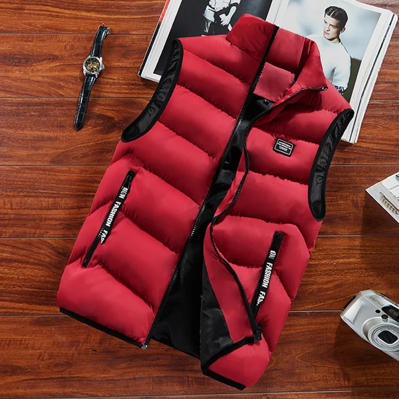 

2020 new fashion men's jacket sleeveless vest spring warm soft vest casual jacket men's cotton men's men's vest men's thickened