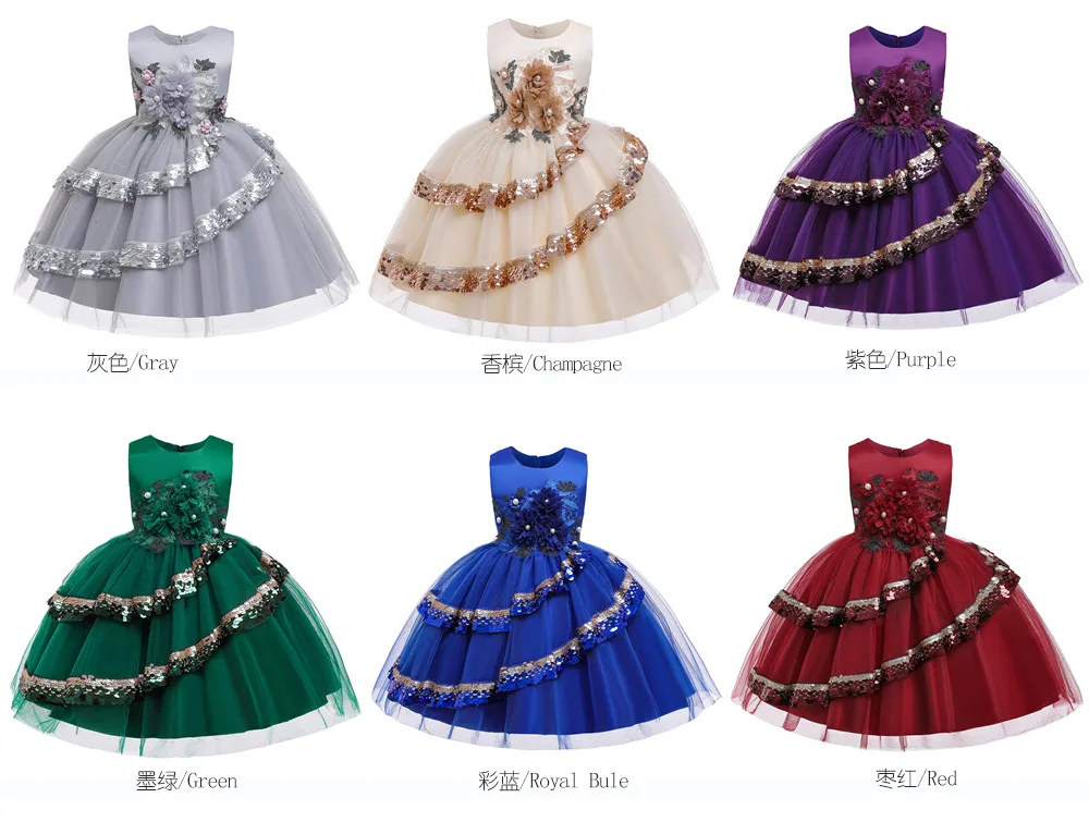 Платье принцессы с цветочным рисунком для маленьких девочек; Robe Fille Vestido Menina; Детский костюм высокого качества; вечерние платья для танцев