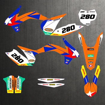 

Motorcycle stickers custom complete tool graphics background decal sticker quantity luster team KTM SXF13-15 EXC XCF 14-16 2014