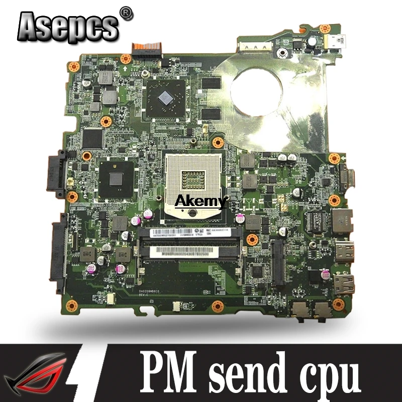 

For Acer aspire 4738 4738G 4738Z 4738ZG Laptop Motherboard DA0ZQ9MB6C0 MBRBL06001 HM55 DDR3 HD4500 Free CPU