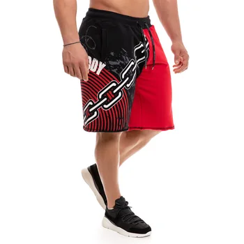 

2019 New Men New Cotton Shorts Men's Loose Shorts Fitness Bodybuilding Jogger Mens Brand Sweatpants Fitness Workout Shorts