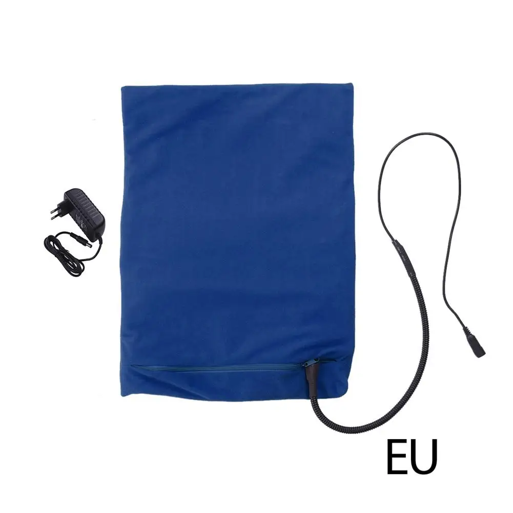 Blue EU Pet Dog Heating Mat Square Pet Dog Waterproof Cable Protection Electric Heating Pad Pet Dog Warm Comfortable Bed Mat - Цвет: Blue EU