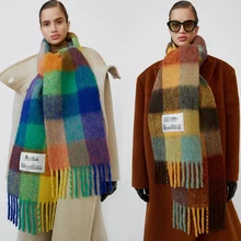 Зимний шарф Женский кашемировый шарф Дизайнерские шарфы,шарф женский зимний,шарфы женские, платок женский,роскошные брендовые плед шарфы для женщин, шали и палантины