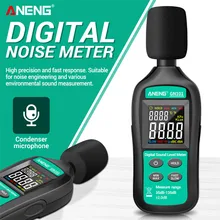 Aneng gn101 medidor de ruído digital medição 35-135 db medidor de nível de som inteligente decibel monitor registador de diagnóstico-ferramenta