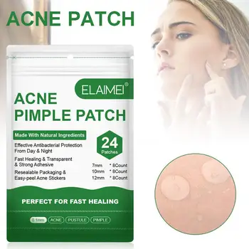 

Remover Round Hydrocolloid Transparent Invisible Acne Patch Wound Recover Teenagers Low Stimulus Absorb Exudation Skin Tag
