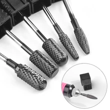 Черный цвет сверло для ногтей 3/3" фреза для ногтей Маникюр Педикюр сверлильный станок и аксессуары инструменты для ногтей