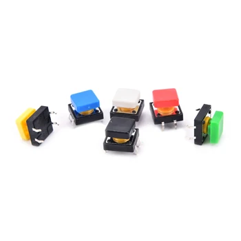 

New tactile push button switch momentary micro switch button + tact cap new wholesale 20PCS