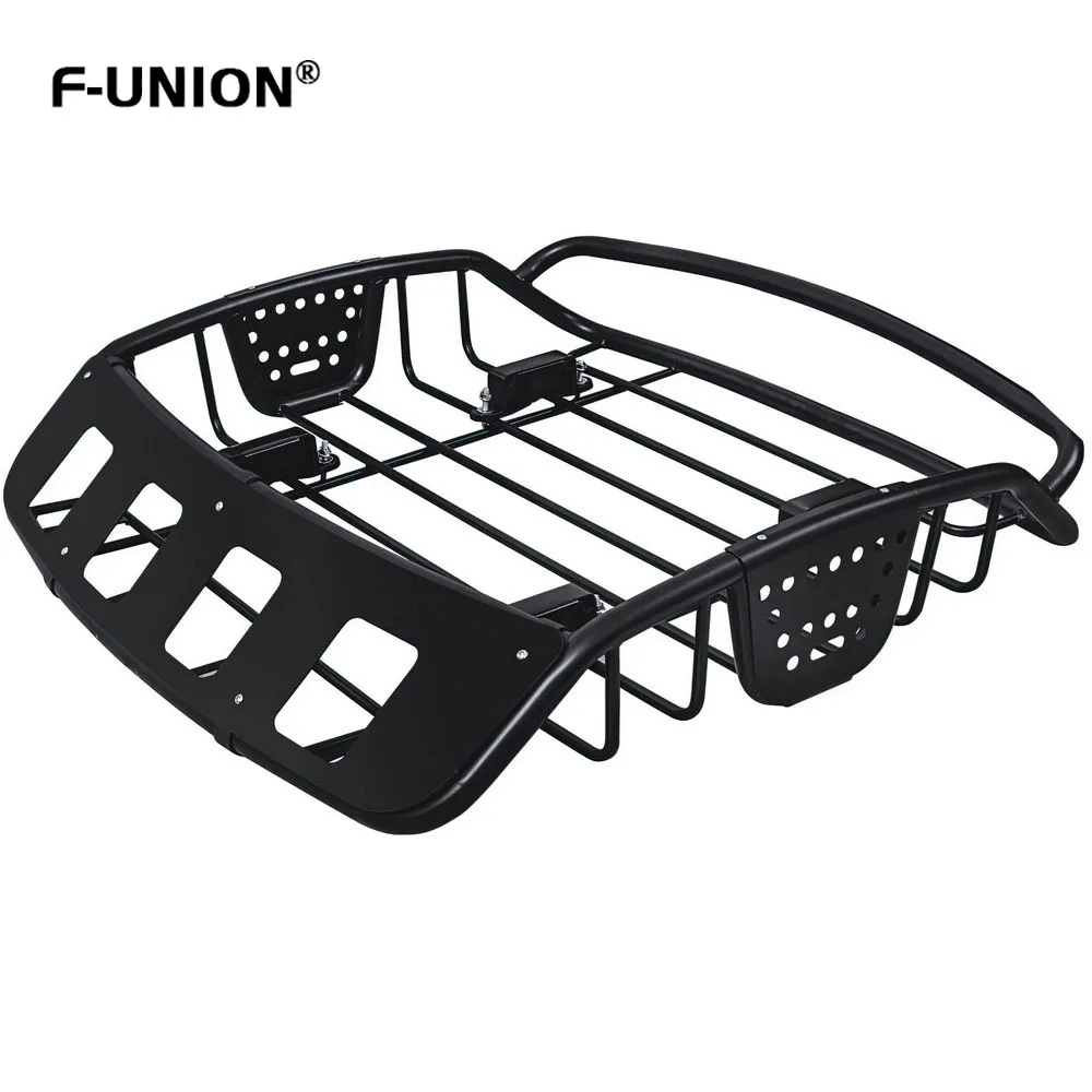 

Auto Roof Box Big Capacity Roof Rack Aluminum Roof Box 220 Lb Stylish And Versatile Roof Basket For Bulky Cargo