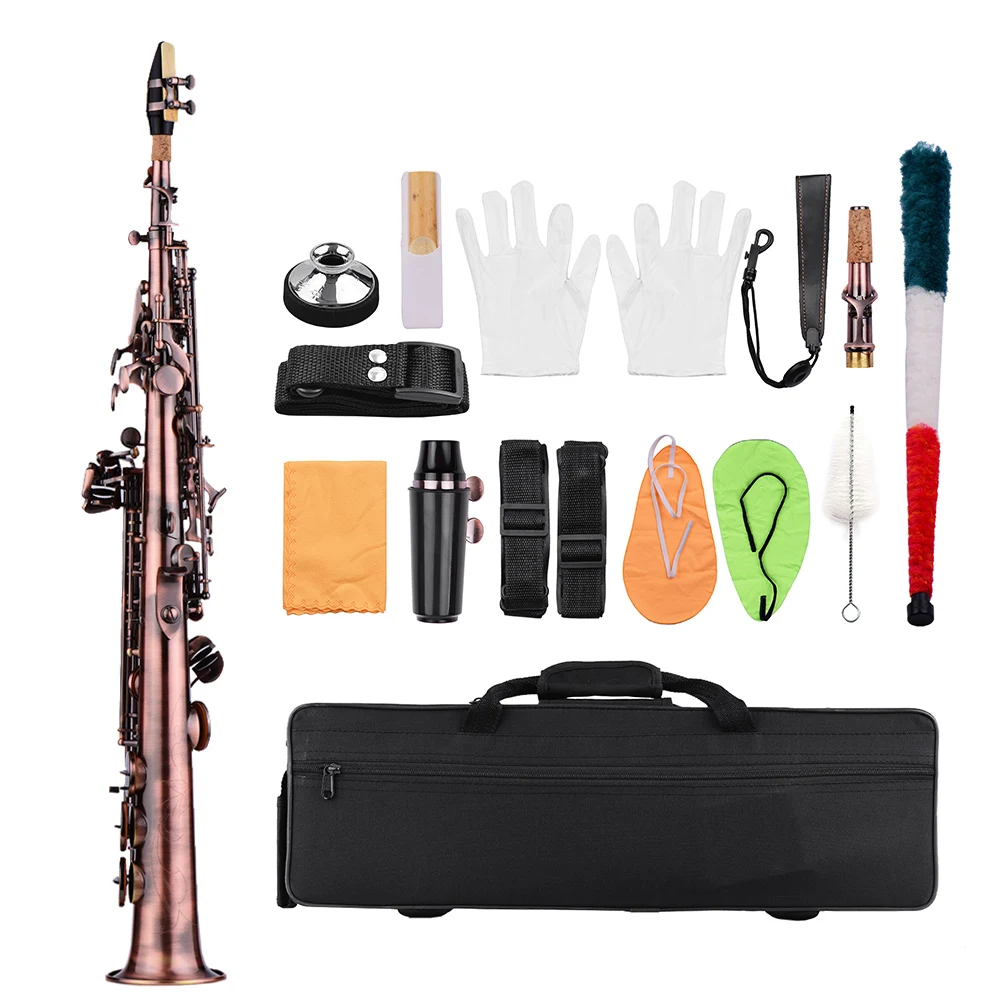 LADE WSS-899 Профессиональный Красный Бронзовый прямой Bb сопрано