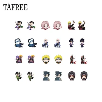 

TAFREE Japan Hot Anime Naruto Tiny Figure New Acrylic Earring Girl Fashion Clip on Earrings Jewelrys Xmas Gift Dropshipping C576