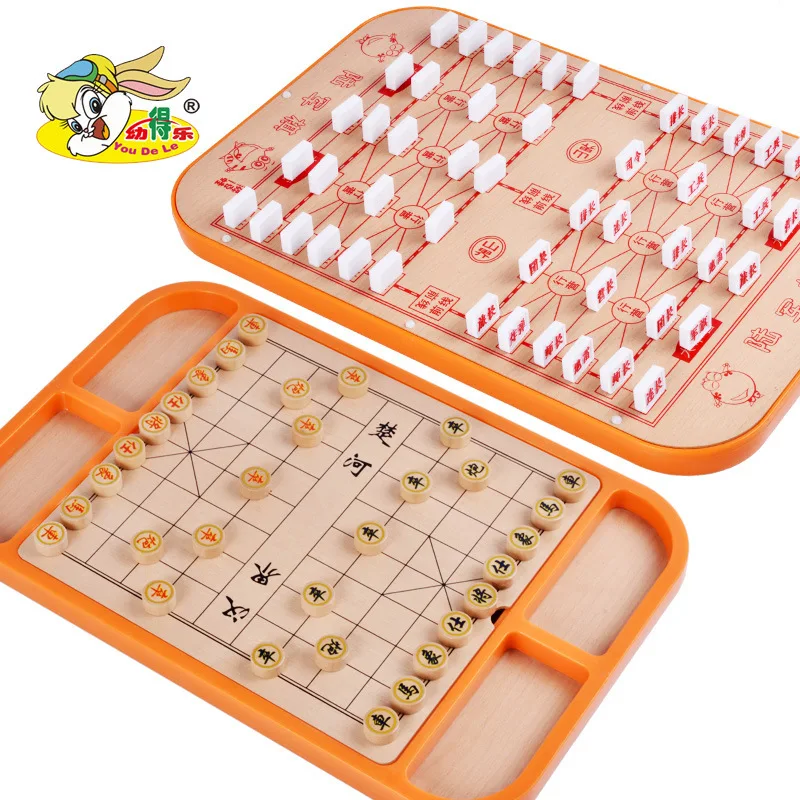 

Environmentally Friendly 23 One Chinese Chequers Multi-functional Wooden Interactive Children'S Educational Toy like Chinese Che