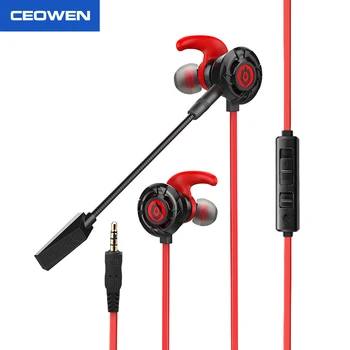 

CEOWEN K1 Wired Earphone 2019 HIFI Stereo Smart Noise Reduction With Double HD Microphone Game Earbuds For Phones And Computers