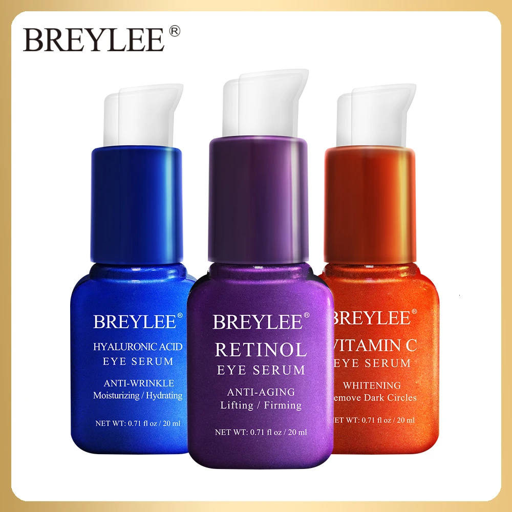 

BREYLEE Eye Serum Hyaluronic Acid Retinol Vitamin C Eye Cream Eye Bags Moisturizing Remove Dark Circles Firming Eye Care 20ml