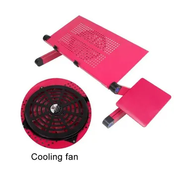 

Adjustable Notebook Computer Table Aluminum Alloy Folding Bracket Tablet Computer Notebook Computer Table With Cooling Fan