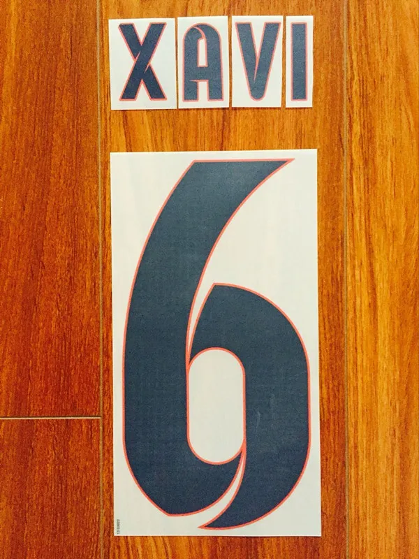 2012 2013 сезон 6 XAVI 7 David Villa 8. Иньеста 9 ALEXIS 14 Маскерано 24 S. ROBERTO печать nameset футбольная нашивка значки
