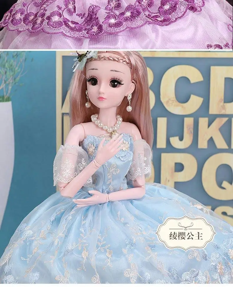 1/3 60 см 20 подвижная шарнирная кукла BJD игрушка мода 3D глаза куклы с одеждой ювелирные изделия обувь аксессуары Игрушки для девочек
