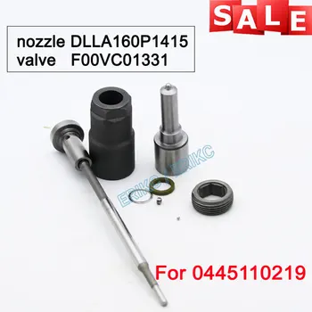 

ERIKC 0 445 110 219 Common Rail Injector Parts Nozzle DLLA160P1415 Fuel Valve F00VC01331 Overhaul Kits for Bosch BMW 0986435092