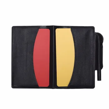 

Soccer Referee Red Yellow Card Pencil Sports Notebook Personalized Sport Match Soccer Sheet Set Note Notebook