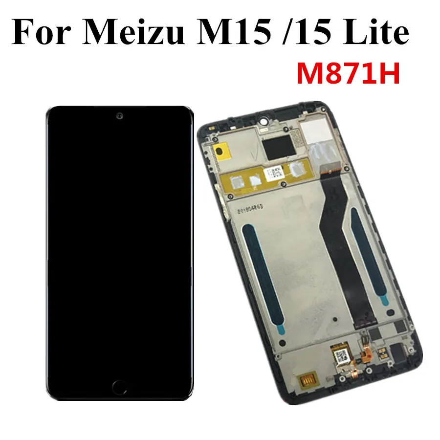 5,4" для Meizu M15 ЖК-дисплей Сенсорная панель дигитайзер в сборе с рамкой для Meizu 15 Lite ЖК-дисплей M871H