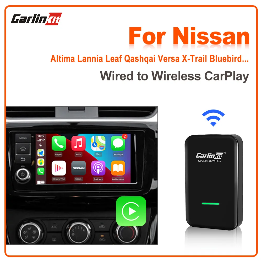 CarlinKit 4.0/3.0 Wireless CarPlay สำหรับ Nissan Terrano Titan Versa