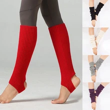 1 Pair Fashion Woman Latin Socks Fitness Dancing Female Wear Socks Knitted Sports Protective Wool Ballet Leg Warmer Yoga
