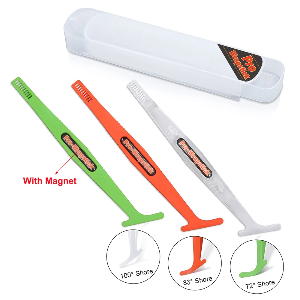 

FOSHIO 3pcs Carbon Fiber Micro Magnet Sticker Stick Squeegee Vinyl Car Wrap Tool Kit Magnet Wrapping Scraper Styling Accessories