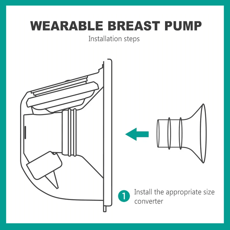 SLAIXIU 17/19 mm Breast Pump Accessories Horn Caliber Size Converter Milk Cup Caliber Adapter Small Nipple Horn Cover 2