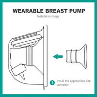 SLAIXIU 17/19 mm Breast Pump Accessories Horn Caliber Size Converter Milk Cup Caliber Adapter Small Nipple Horn Cover 2