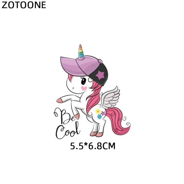 ZOTOONE Cute Cartoon Animal Patches Heat Transfer Iron on Patch for T-Shirt Children Gift DIY Clothes Stickers Heat Transfer G 1123