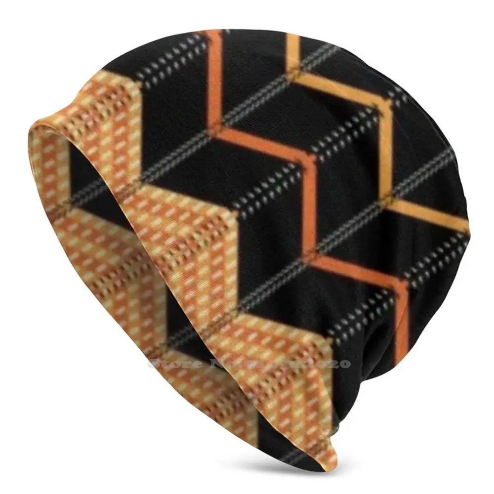 Home Decor Zig Zag 01 Design New Diy Print Berretti Cappelli Winter Hedging Cap Home Geometric Designer Costoso Home Fashion Color