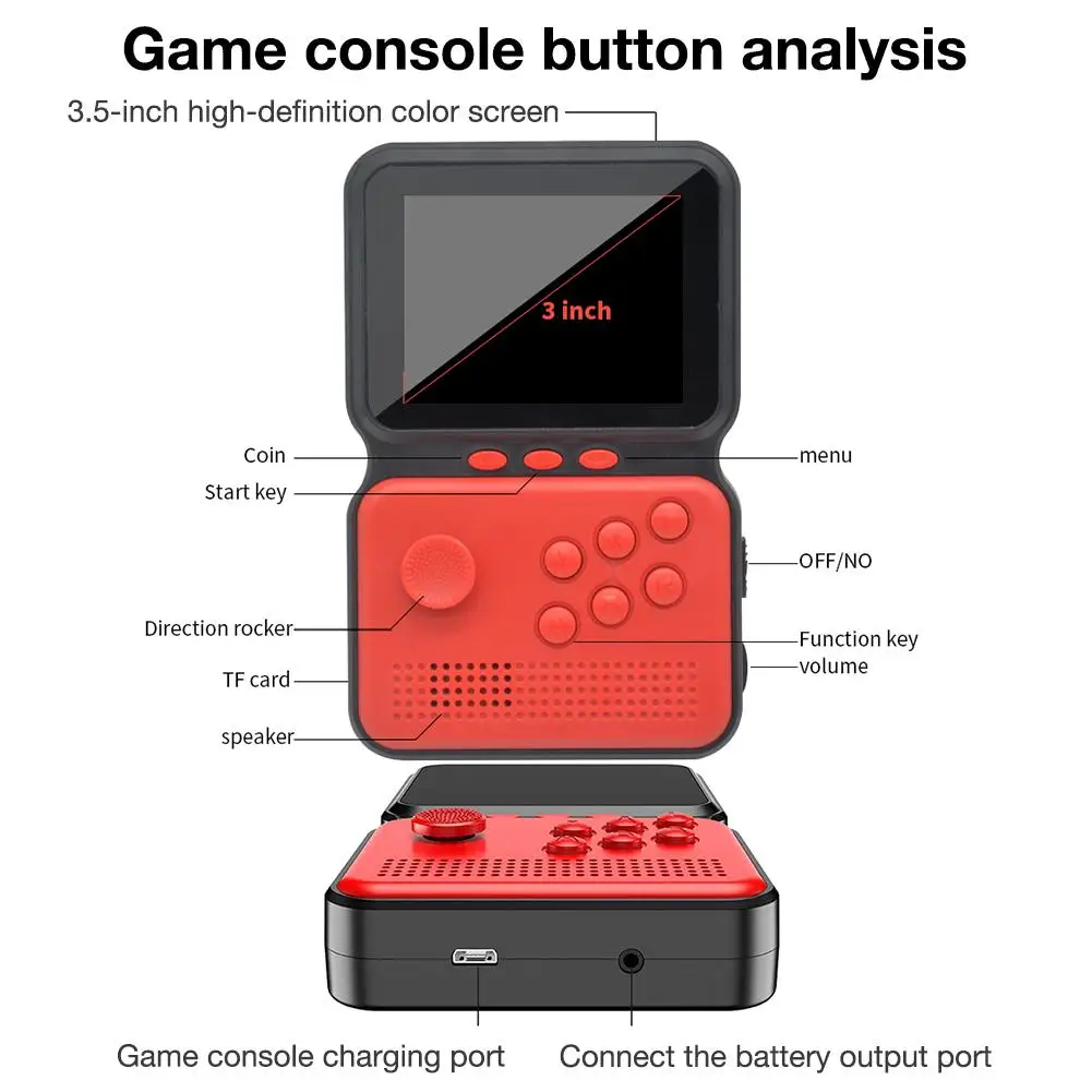 M3 Video Games Retro Classic 900 In 1 Handheld Gaming Players Console Super Game  Box Power M3 For Gameboy Retro Game Console - Handheld Game Players -  AliExpress