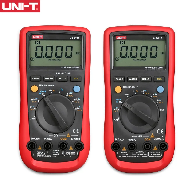 Цифровой мультиметр UNI T UT61A UT61B UT61C UT61D UT61E true rms Измеритель постоянного и