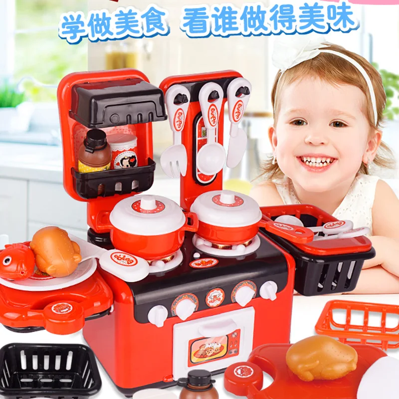  Ddung Children Fun Multi-functional Kitchen Stove Light Play House Cooking Model CHILDREN'S Toy Fde - 4000267193363