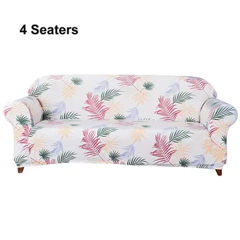 

Smooth Soft Four Season Living Room Washable High Stretch Home Decor Sofa Cover Furniture Protector Wear Resistant Leaf Printed