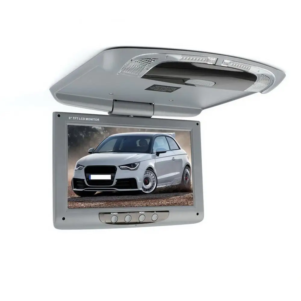Широкий Напряжение изображение заднего вида Дисплей автомобильный ультра-тонкая Ультра-светильник 9 дюймов высокой четкости для потолка автомобиля Дисплей
