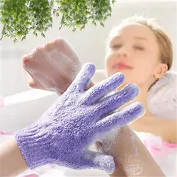 Отшелушивающие перчатки для ванны купальные перчатки с пятью пальцами детское махровое полотенце красочные мягкие Пузырьковые банные